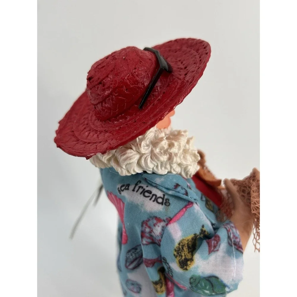 Santa's Workshop Beach Party Coastal Santa Hawaiian Shirt Flip Flops‎ 10